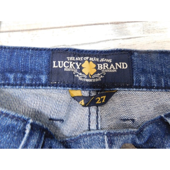 Lucky Brand Sweet N Low Bootcut Jeans Women's Size 4 27 Medium Wash Denim Boho - Picture 8 of 9